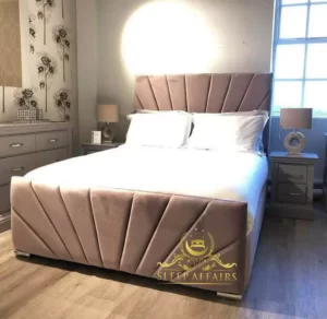 Elegant sleigh bed
