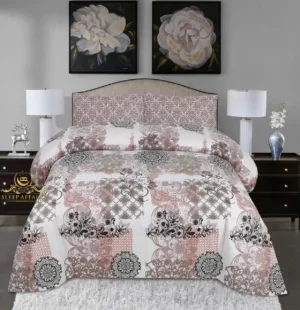 Cotton enrich bedsheets with grey pattrens