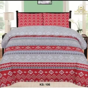Cotton satin red cape bedsheets