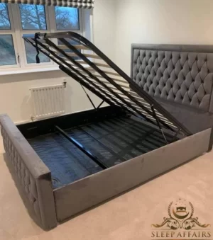 Swedish Sleigh ottoman bed