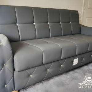 Square Diamond Convertible Sofa Settee