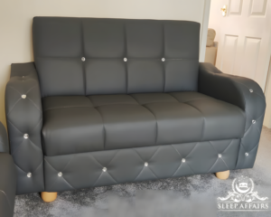 Square Diamond Convertible Sofa Settee