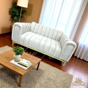 Flavia gold sofa set - Image 2