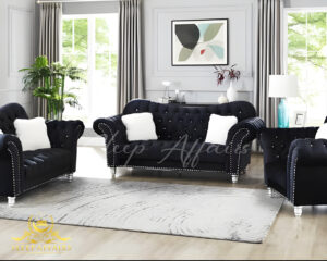 Deep Button-Tufted Chesterfield Sofa