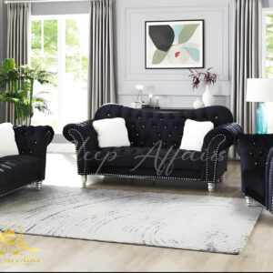 Deep Button-Tufted Chesterfield Sofa