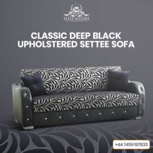 Classic Deep Black Settee