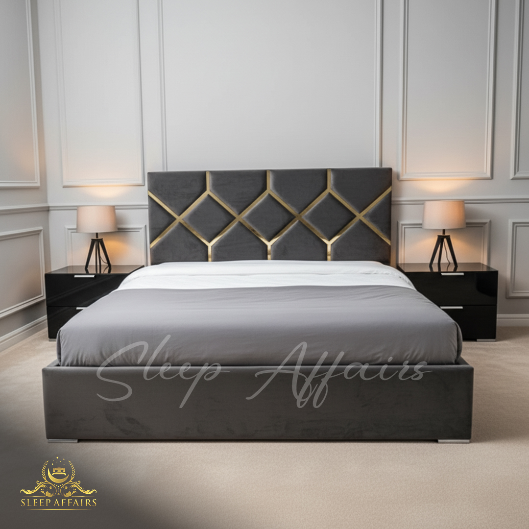 Monaco Upholstered Sleigh Bed - Image 2