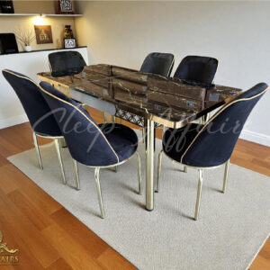 Black and Gold dining table