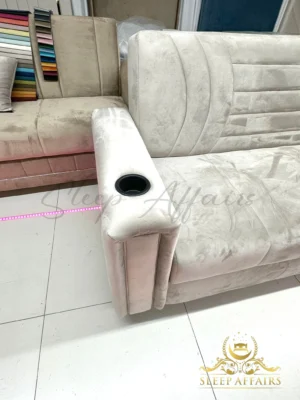 Cup holder sofa bed - Image 4