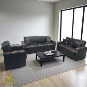 Hampton Faux Leather Sette
