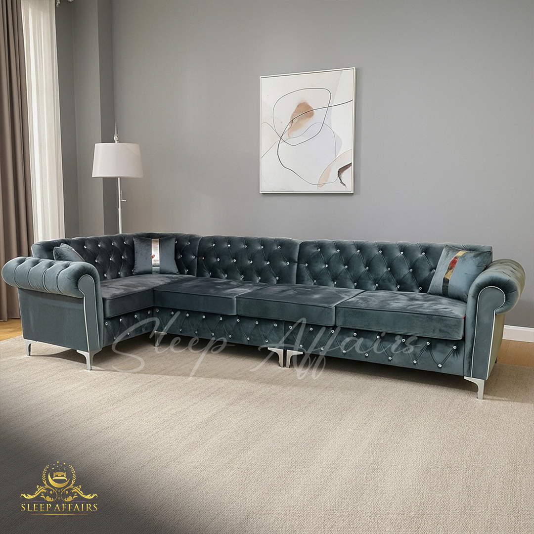 Chesterfield Corner sofa - Image 4