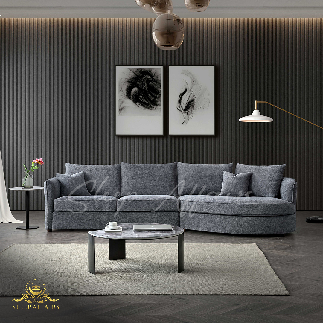 Togo round chaise sofa