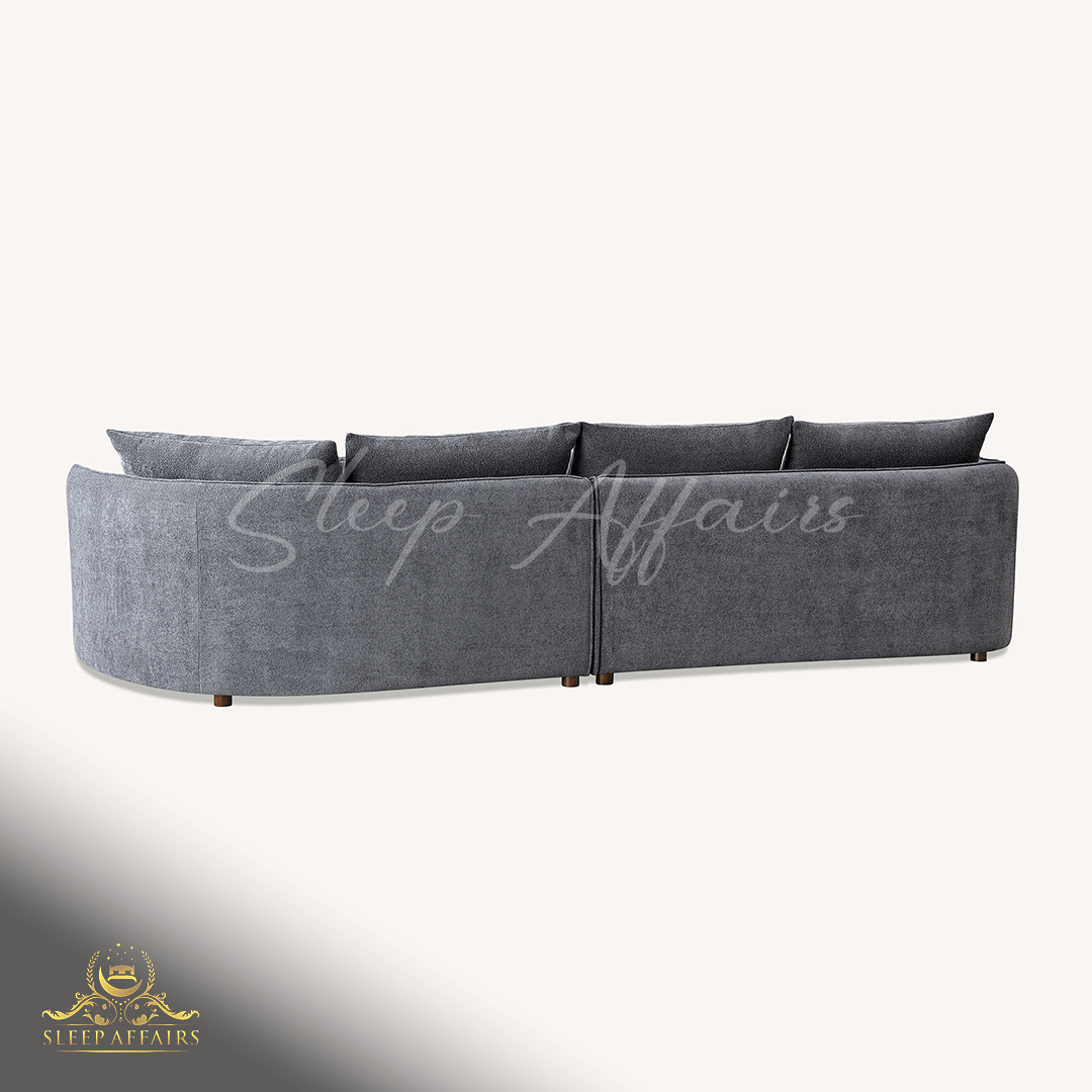 Togo round chaise sofa - Image 6