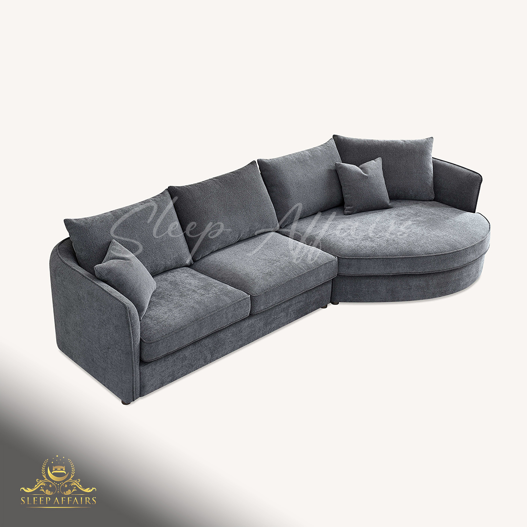 Togo round chaise sofa - Image 4